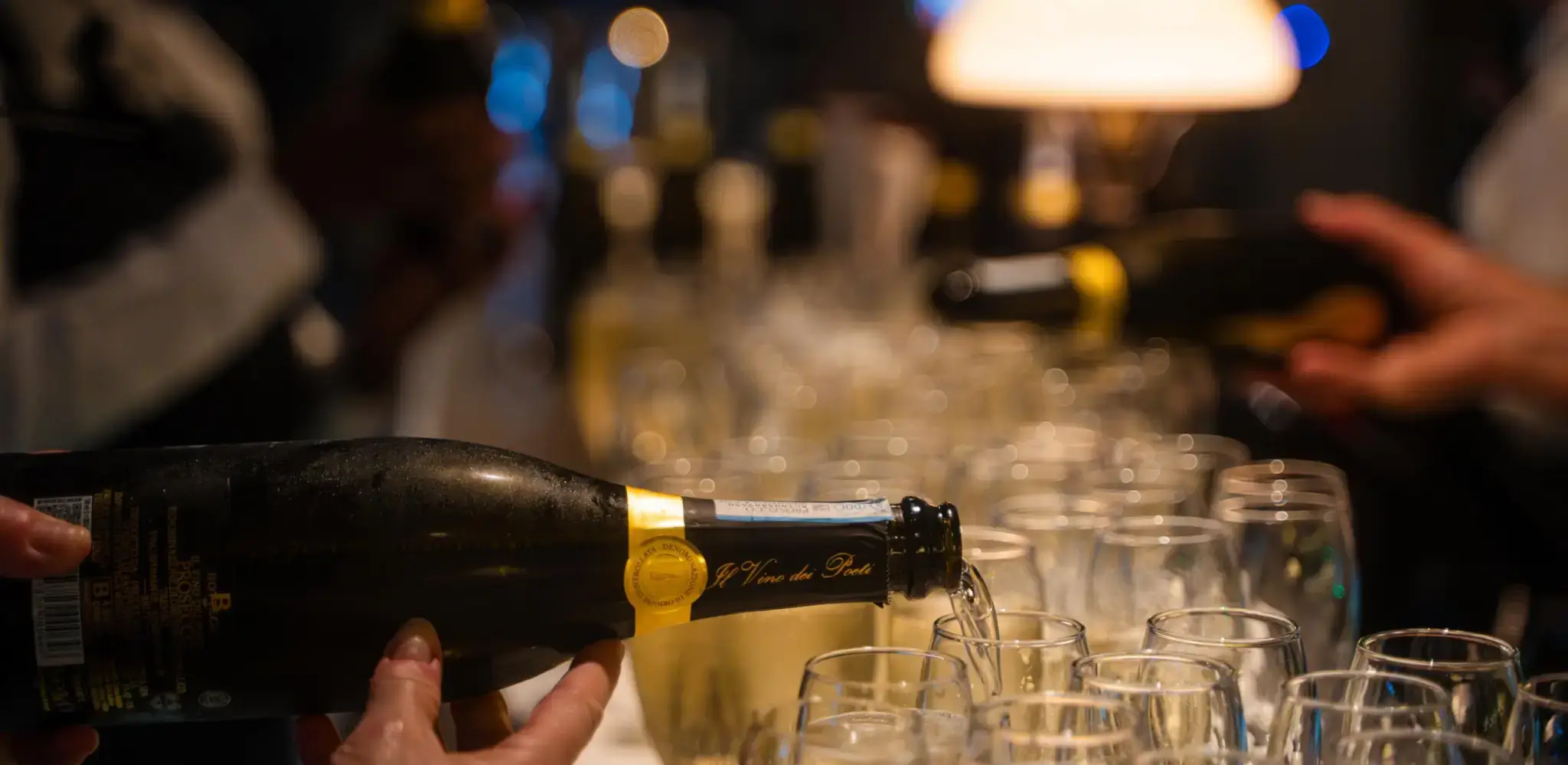 christmas party champagne